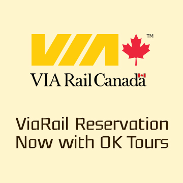 Buy VIA Rail Tickets with OK Tour~