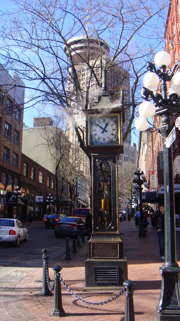 The famous Gastown Steam Clock
