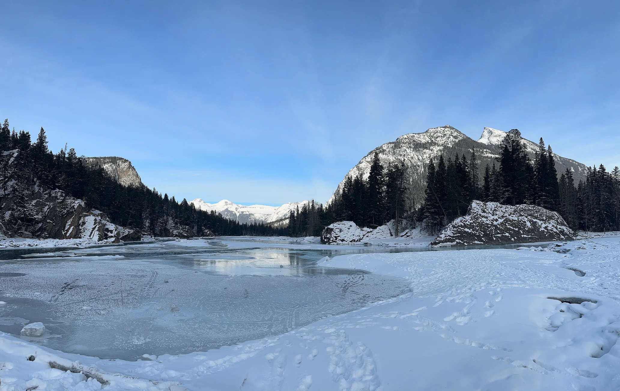 겨울 록키의 설경은 정말 아름다웠어요 🫶