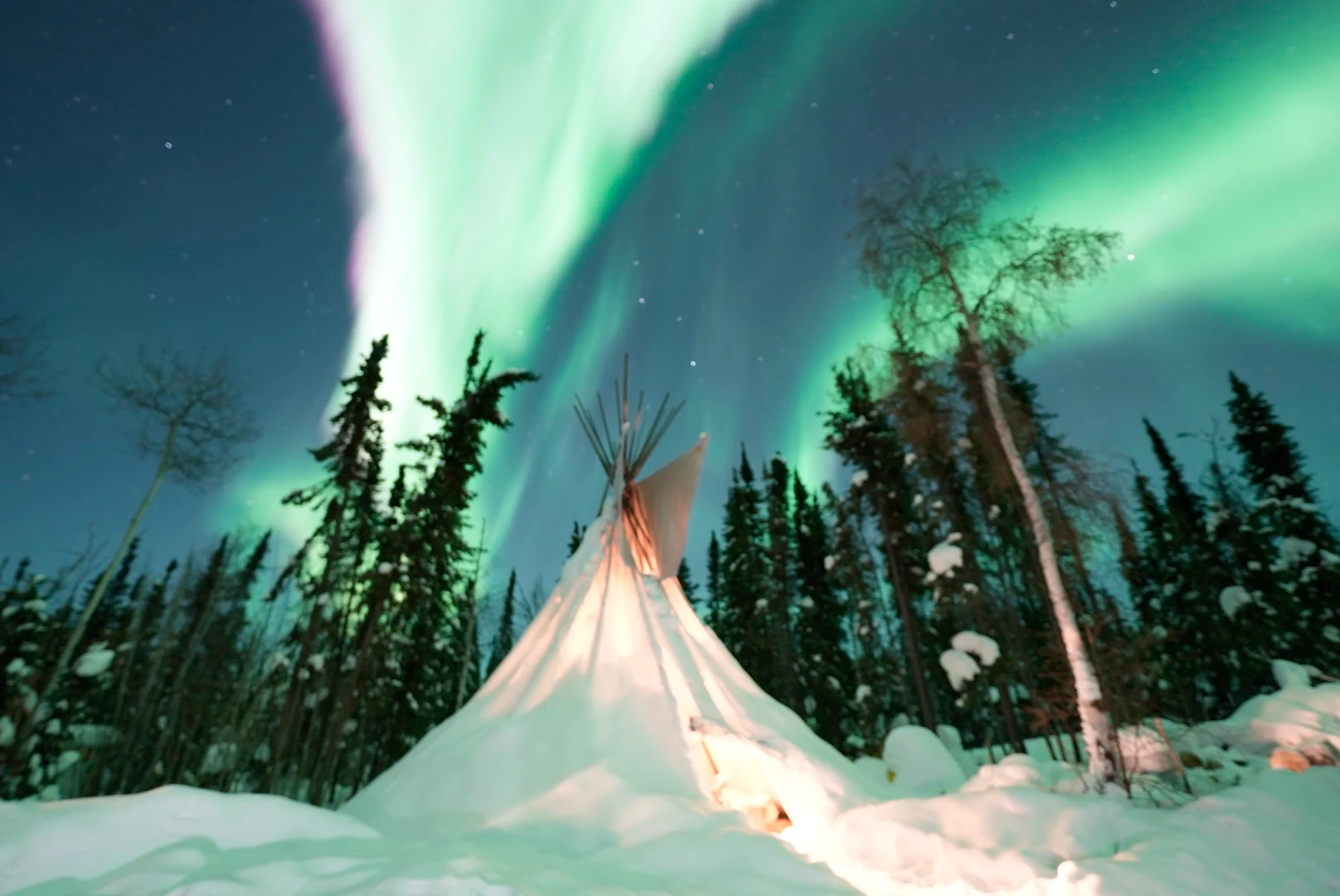 오로라와 음악, 그리고 따뜻한 정성이 가득했던 밤