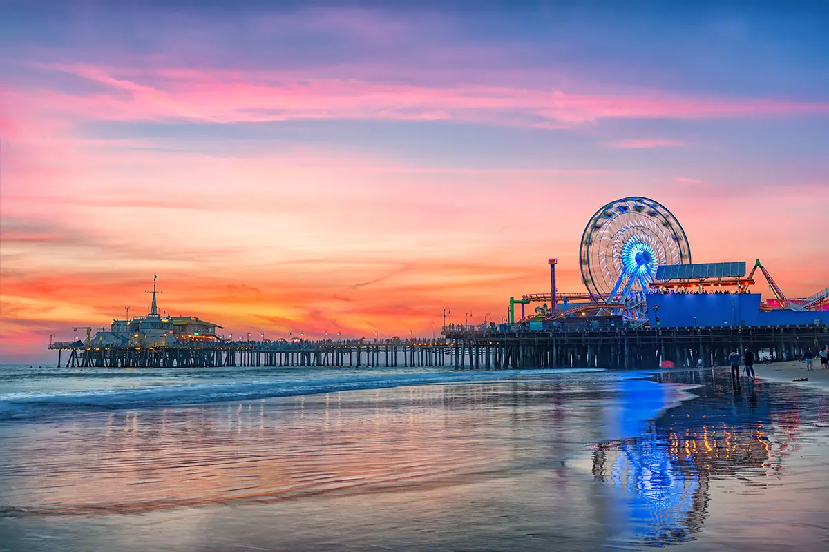 Santa Monica Beach, Rodeo Drive, Hollywood, Beverly Hills