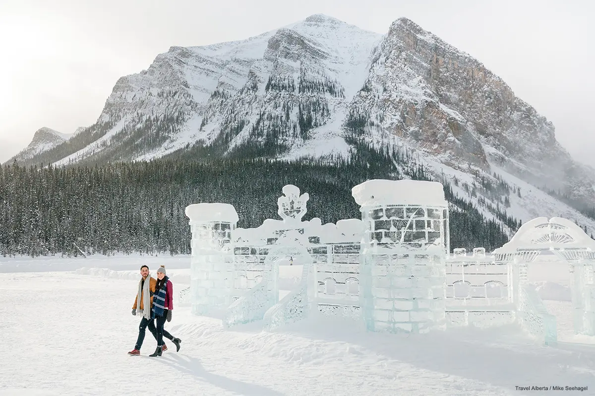 Ice Castle at Lake Louise