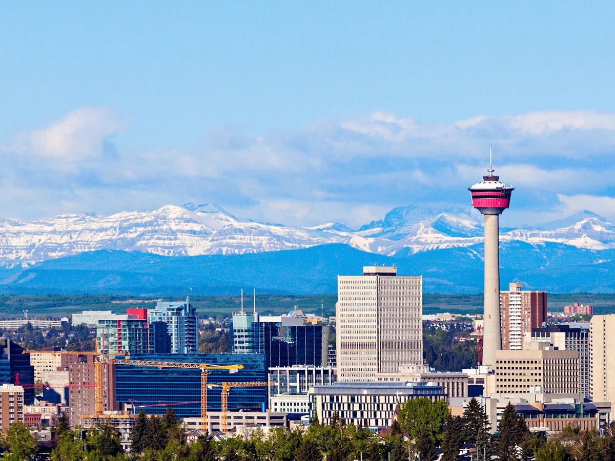 Canadian Rocky Mountains from Calgary